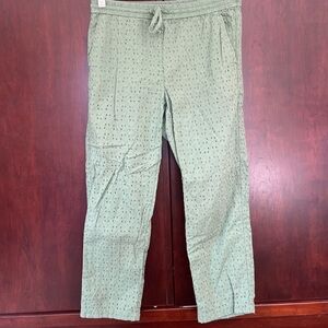 Jcrew Olive Green Eyelet Pants